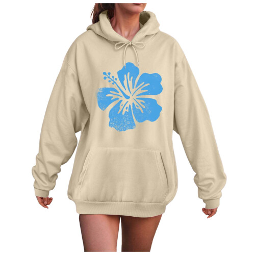 Γραφικά Φούτερ Γυναικεία Y2k Oversized Φούτερ με Μακρυμάνικο Πουλόβερ Πουλόβερ