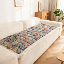 Coussin de canapé en coton 70 x 180 cm, housse non décorative pour chaise/fenêtre/sol – 3 motifs raffinés, 70 x 180 x 1 cm