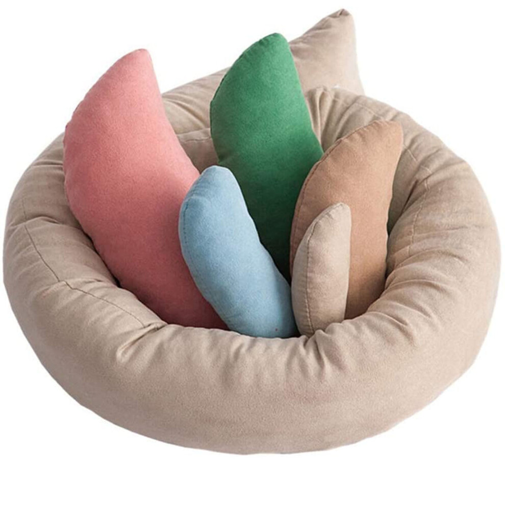 Rrcss 6Pcsset Baby Photoshoot Props Newborn Posing Pillows Photography Props Basket Filler, Colorful 9329345353871