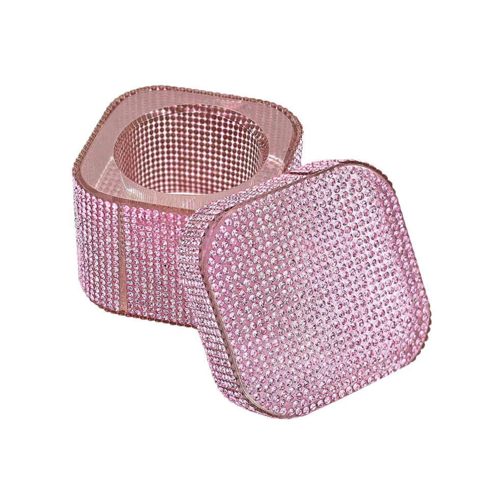 Decorative Rhinestones Glass Bowl Multipurpose Container For Acrylic Nails Art Accessories And Desktop Ornament