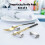 3Pcs Silver Stainless Steel Chopstick Rest Kitchen Flatware Organizer 4
