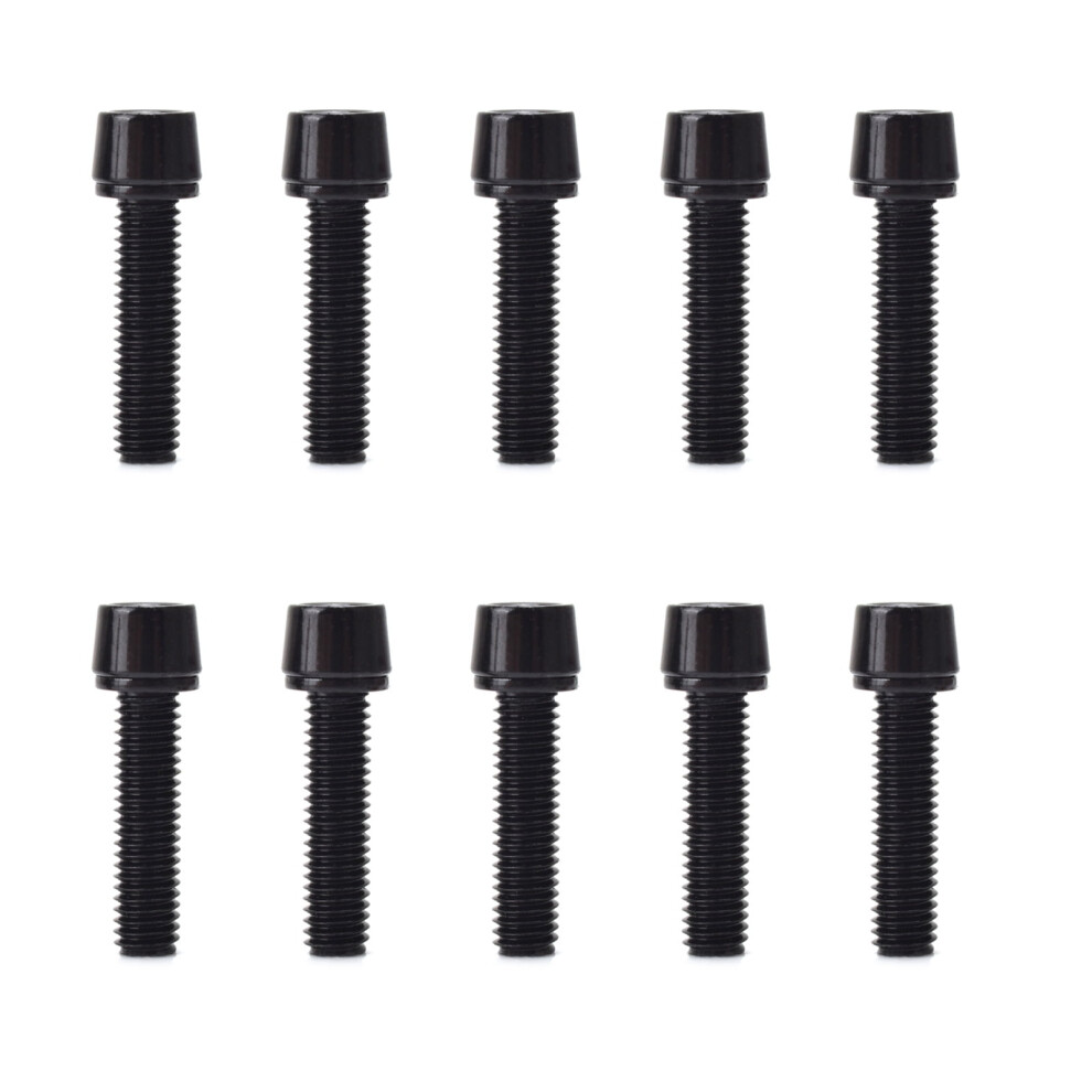 10Pcs Bicycles Stem Bolts, Steel Bike Stem Screw 5X20mm/M6x20mm Bike Bolts Bike Handlebar Screw Socket Screw Stem Part 9329345355981