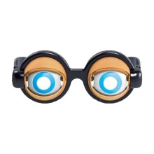 Blinkbrille, verrückter Scherzartikel: Lustige Blinkbrille mit Augen, neuartiger Augenmechanismus für Kinder und Erwachsene, Partyartikel, 12 cm /