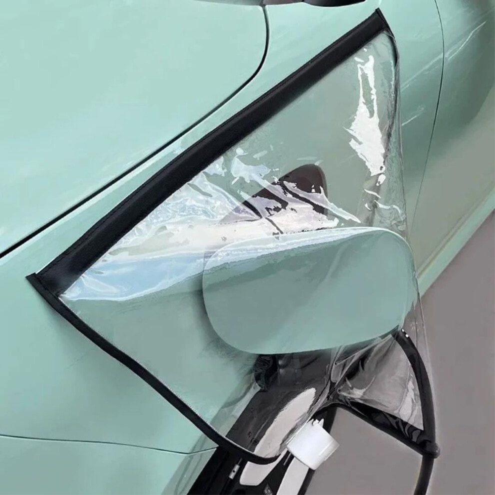 Qenashaing Thickened Waterproof Ev Charger Port Cover With Magnetic Seal, Pvc Weatherproof Protection For Home/Garage/Outdoor Â Compatible With Ev 9329345355356