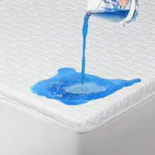 Waterproof Cal King Mattress Protector, Bamboo Viscose Hypoallergenic Cover, Breathable 3D Air Fabric, Machine Washable, Fits 8–16" Deep Pockets