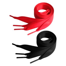 2Pairs Versatile Design Red Polyester Shoelaces for Women Boots 11.8x0.31x0.04in