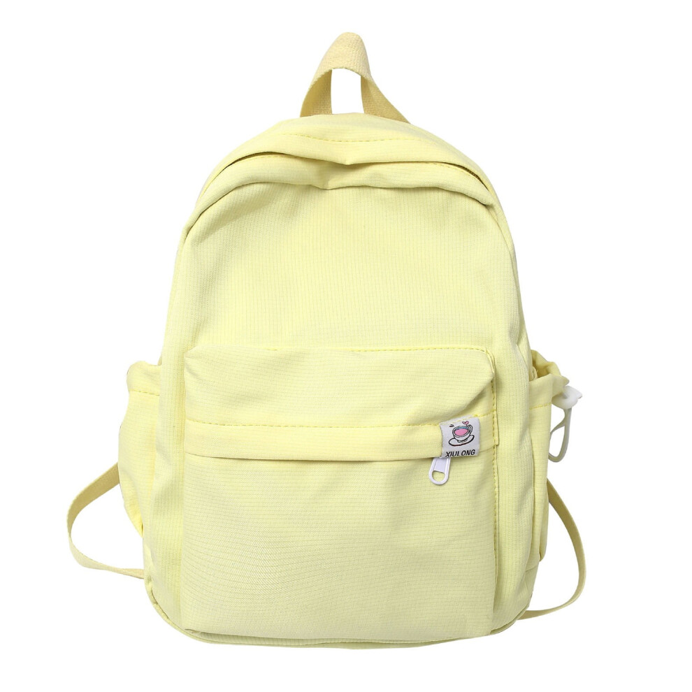 Aesthetic Solid-Color Backpack For Laptop & School Â Lightweight, Eco-Friendly Fabric, Teens & Women Â Compatible With 15.6" Laptop 9448990665259