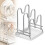 Multi-Functional Kitchen Pot Lid Storage Rack with Spoon Rest, Stovetop-Safe, Compatible with Most Lids 1