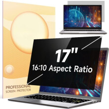 Ecran de confidențialitate pentru laptop de 17 inch pentru ecran lat de 16:10, filtru anti-reflexii cu lumină albastră, protecție detașabilă