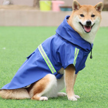 Dog Raincoat Hooded Adjustable Waterproof Lightweight