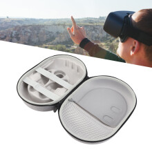 Etui de transport Meta 3 VR en EVA TPU renforcé anti-choc léger gris avec double fermeture éclair