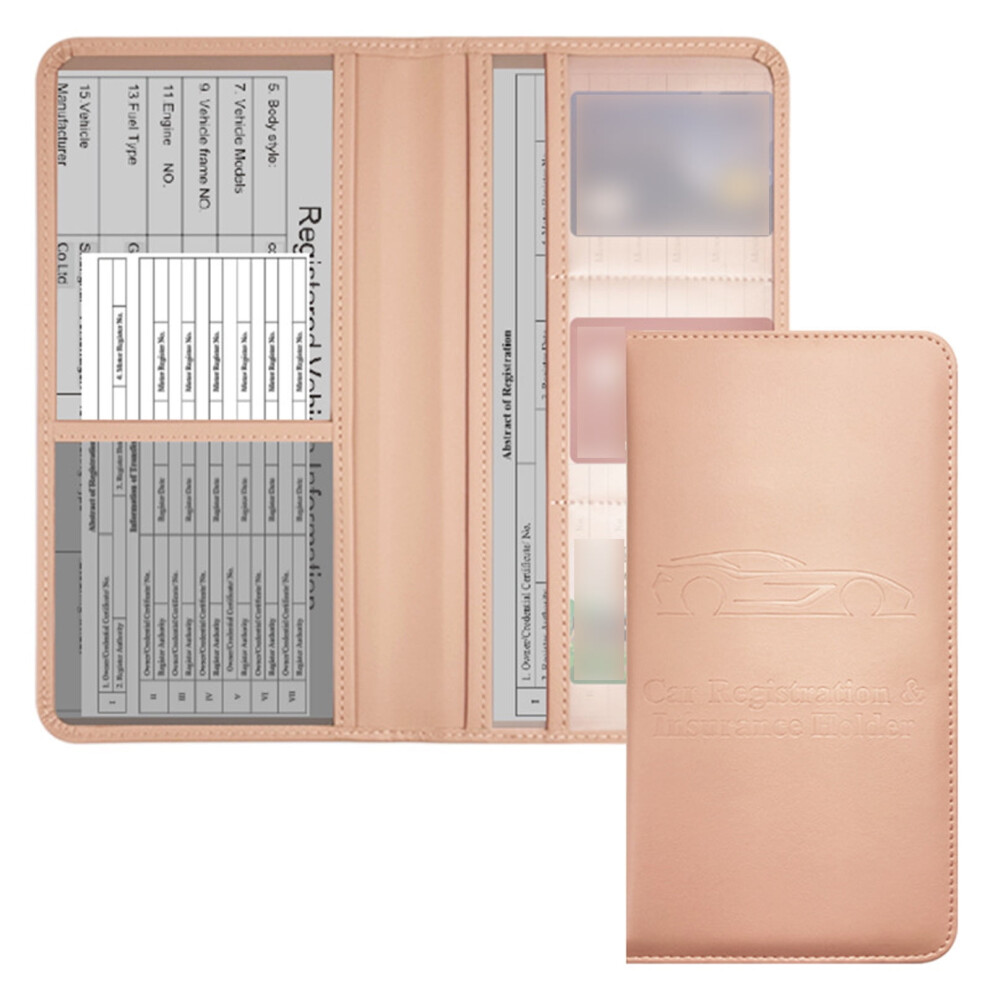 Vehicle Document Case Pu Leather Car Registration Cards Folder Vehicle Paper Organiser Holder For Insurance Certificate 9329345356230