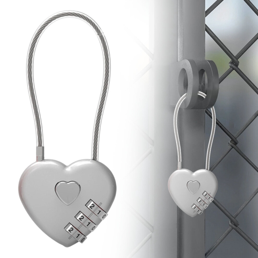 Small Combination Cable Lock For Locker, Luggage, Gym, Backpack, Cabinet, Fence Â Compatible With Kitchen Faucets 9329345353369
