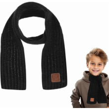 Kinderwinter gebreide sjaal – zacht acryl, 110 cm