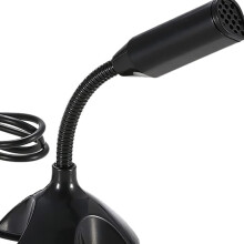 Mini-USB-Kondensatormikrofon mit verstellbarem Ständer, Schwarz