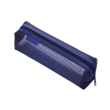 Transparent Mesh Pencil Case – Nylon, Large Capacity, Zippered Organizer Bag for Pens, Office, Cosmetics & Toiletries | Lightweight & Durable