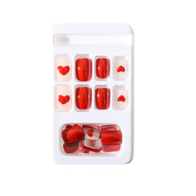 24PCS Clear Acrylic Fake Nails Tips – Coffin/Ballerina Shape, Full Cover, Compatible with UV Gel & Acrylic Systems