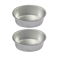 Lot de 2 moules à gâteaux ovales antiadhésifs en aluminium, en forme de cheesecake, pour la cuisine et la pâtisserie.
