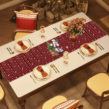 Nappe de Noël multicolore 72 x 13 pouces – Imperméable, compatible avec les meubles TV, les tables basses et les tables longues