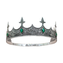 Tiara de Coroa Vintage para Mulheres – Acessório de Cabeça em Metal com