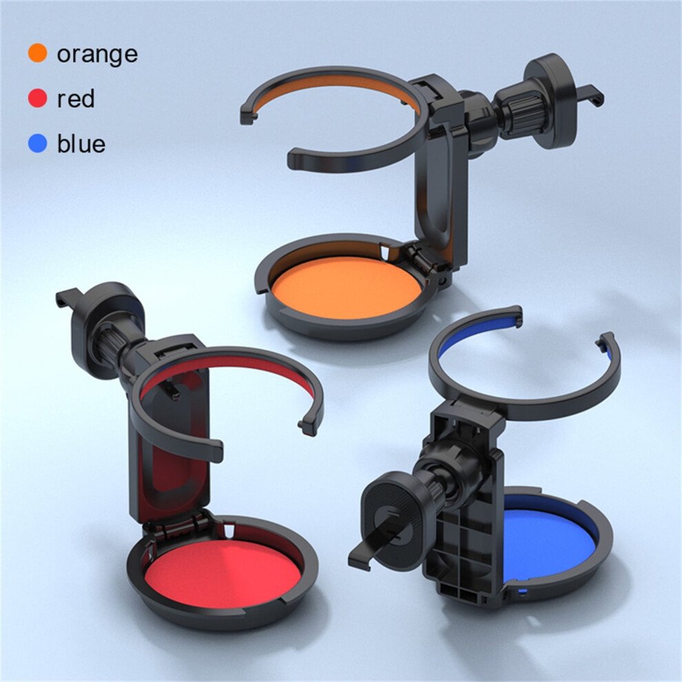 Multi-Functional Car Vent Cup Holder With Phone Mount, Universal Adjustable Drink Holder For Car & Water Bottles, Coffee Cups, Sleek Design (Blue) Blue 9555307674436