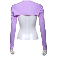 Bolero corto da donna a maniche lunghe con apertura frontale, giacca cardigan