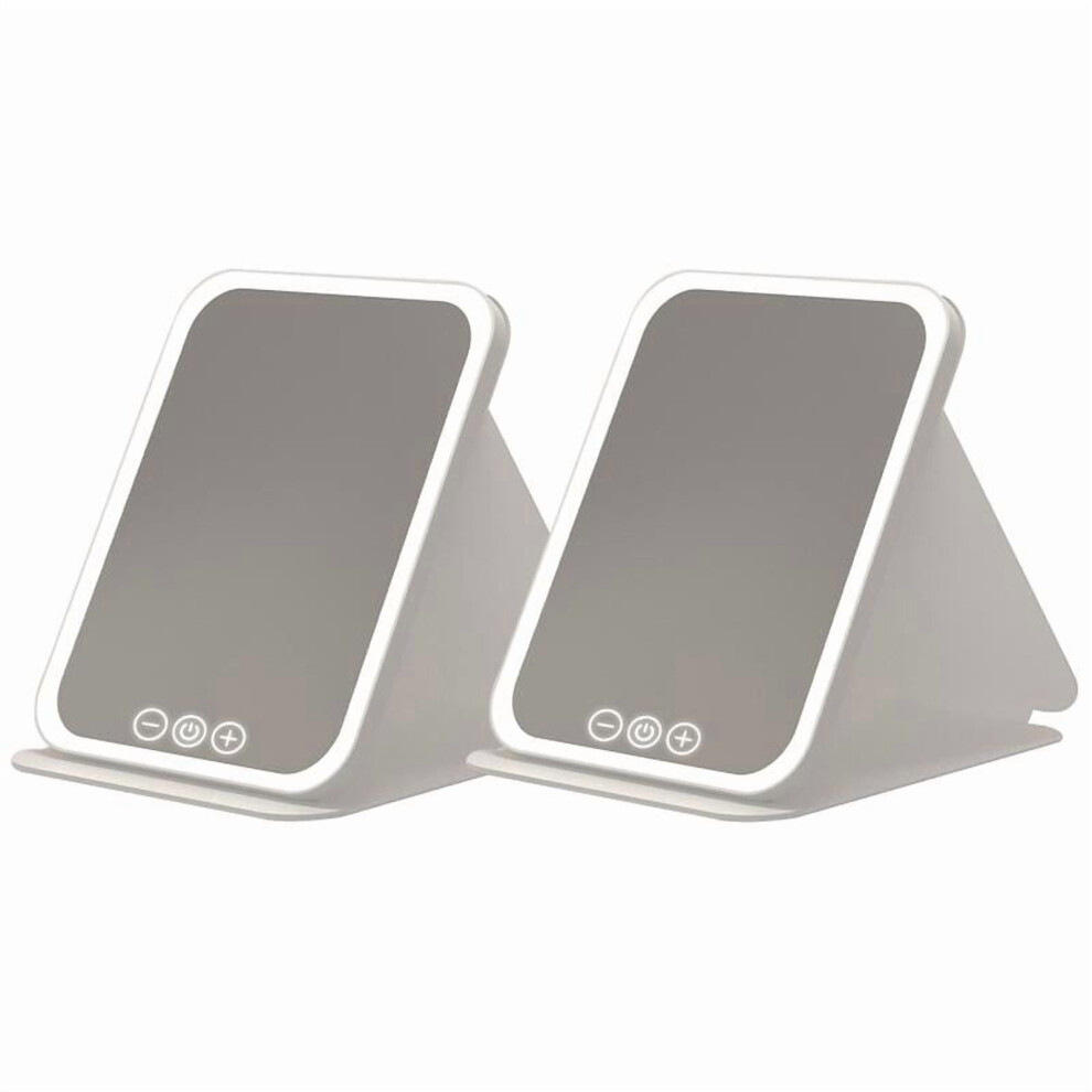 Foldable LED Makeup Mirror Rechargeable Portable