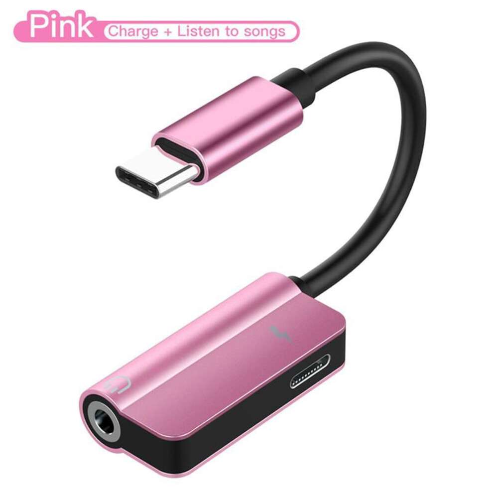 Usb Type C To 3.5Mm Jack Type C Audio Splitter Headphone Cable Earphone Aux 3.5 Adapter Charger Usb-C 9555307674269