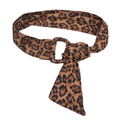 Verstelbare, unisex modieuze riem van bedrukt polyester.
