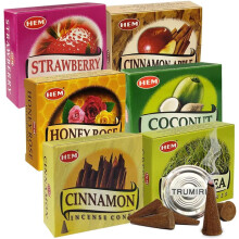 The perfume cone variety pack #4 and the perfume cone burner holder and 6 are the most popular perfumes