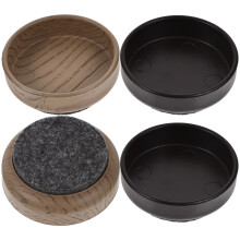 4pcs Furniture Wheels Caster Cups Felt Anti Scratch for Home Use
