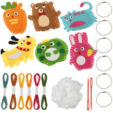 Cute Animal Sewing Kit for Kids 6+, Fun & Educational DIY Doll Craft Set – Compatible with Kids' First Sewing Tools