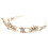 Brautkrone in Gold Hochzeitskleid Haarschmuck 7