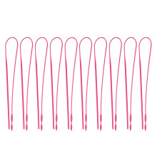 No Damage to Clothes Drawstring Threading Tool, Easy to Use Lightweight and Durable Flexible Easy Threader High Quality Smooth Plastic, Two Eyes