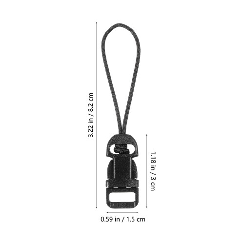 10Pcs Black ABS Quick Release Qd Loop Adapter for Camera Strap 1