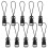 10Pcs Black ABS Quick Release Qd Loop Adapter for Camera Strap 10