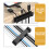 4Pièces Clips Organisateur De Plastique Noir Ajustable 7