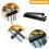 4Pièces Clips Organisateur De Plastique Noir Ajustable 9