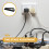 4Pièces Clips Organisateur De Plastique Noir Ajustable 10