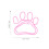 20Pcs Pink Metal Claw Paper Clips Creative Small Document Clips 3
