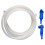 White Car Brake Fluid Change Hose ABS Rubber Replacement Tool 8