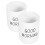 2Pcs White Reusable PP Bathroom Cups Toothbrush Holders Multi-Purpose 6