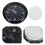 2Pcs Car Clock Auto Accessories Black Stick-on Quartz Dashboard Clock 10