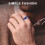 Mood Ring Stainless Steel 156mm Unisex Finger Ring 4