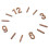 1 set wall clock diy numerals kit replacement numbers 4
