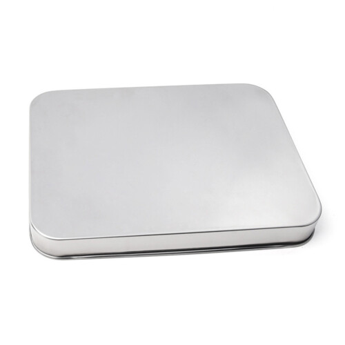 10Inch Stainless Steel Rectangular Baking Tray For Rice Noodles 2