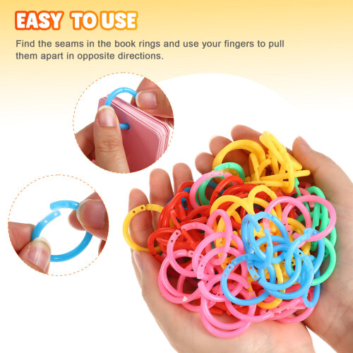 Cards Rings Yellow 120pcs 1.2x0.1x0.1in 2