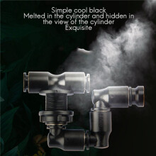 4X MIUS Reptiles Fogger Mist Sprinkler Rainforest Tank 360 Adjustable Aquarium Aquatic Pet Cooling System, A