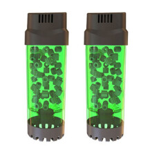2X Aquarium Fish Tank Fluidized Moving Bed Filter Bubble Bio Media Filter with Air Stone and Sponge Filter LH-300