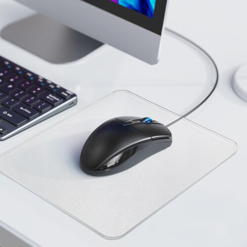 Mousepad Mouse Mat Glass Office Tempering 2